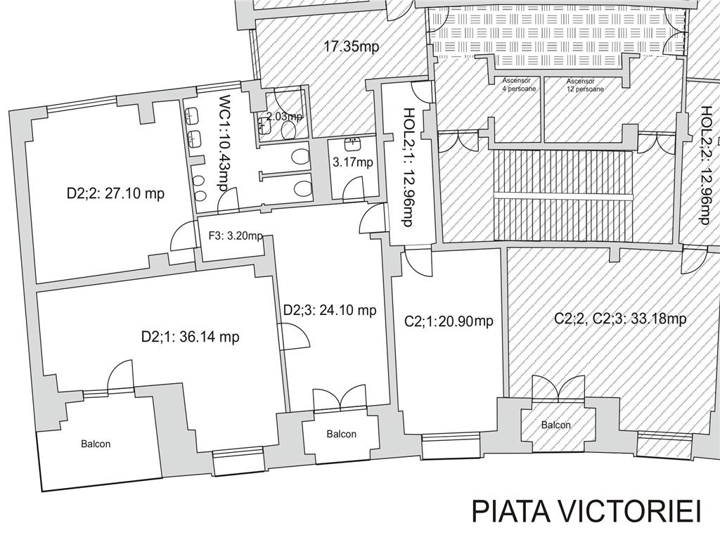 Inchirieri birouri in Piata Victoriei - 138 Mp la doar 10 euro/mp
