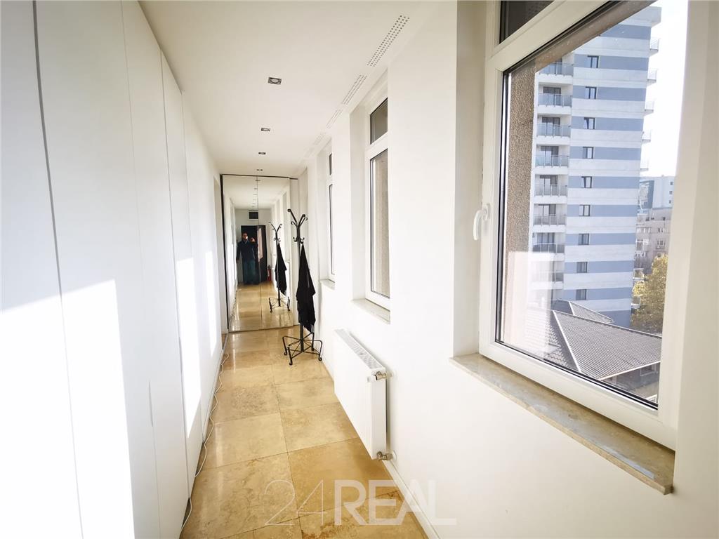 Apartament de inchiriat pt birouri - 3 camere cu terasa - 950 E + TVA